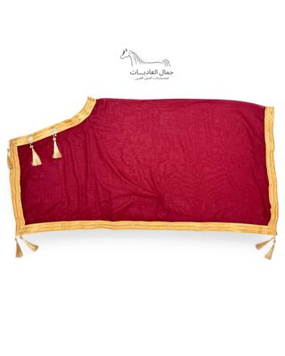 ​Arabian Horse Bisht (Show Blanket) - Red With Gold