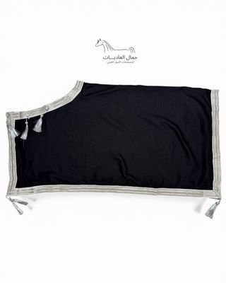 ​Arabian Horse Bisht (Show Blanket) - Black With Silver