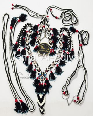 Royal Wool Set For Arabian Horse (Shaband) Y Shap / Black With White
