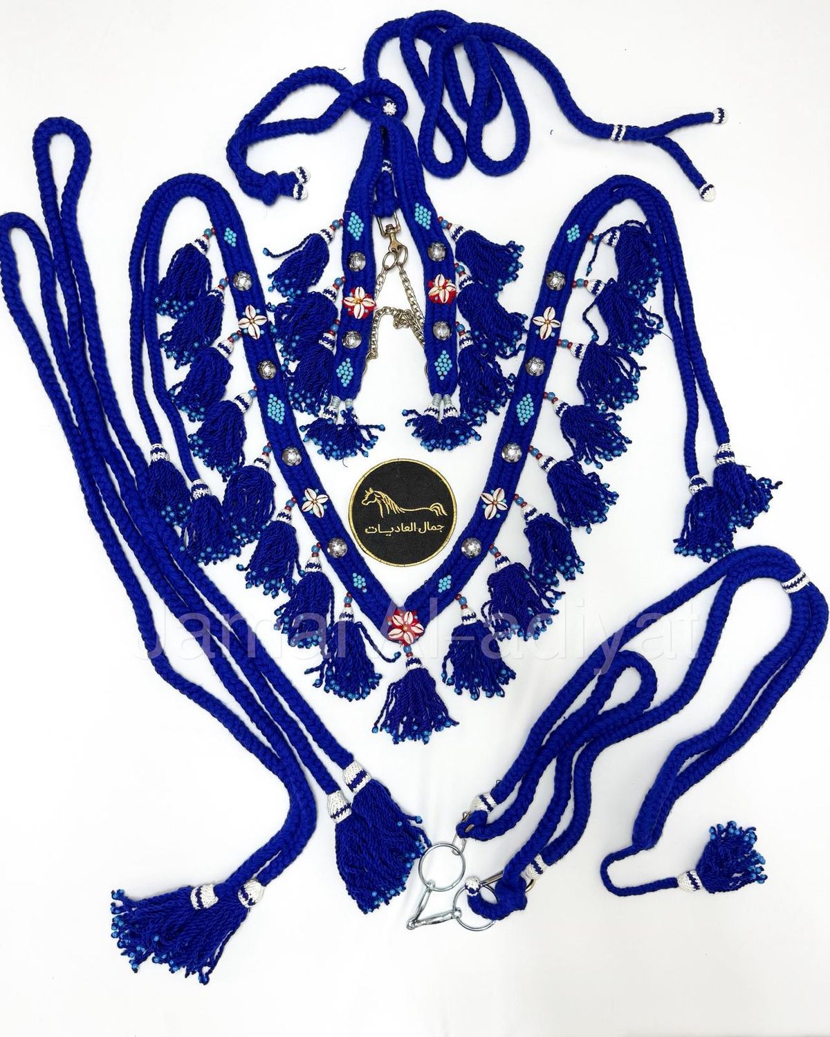 Royal Wool Set For Arabian Horse (Shaband) / V Shap / Blue