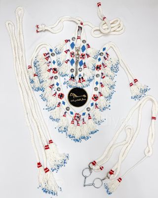 Royal Wool Set For Arabian Horse (Shaband) / V Shap / White