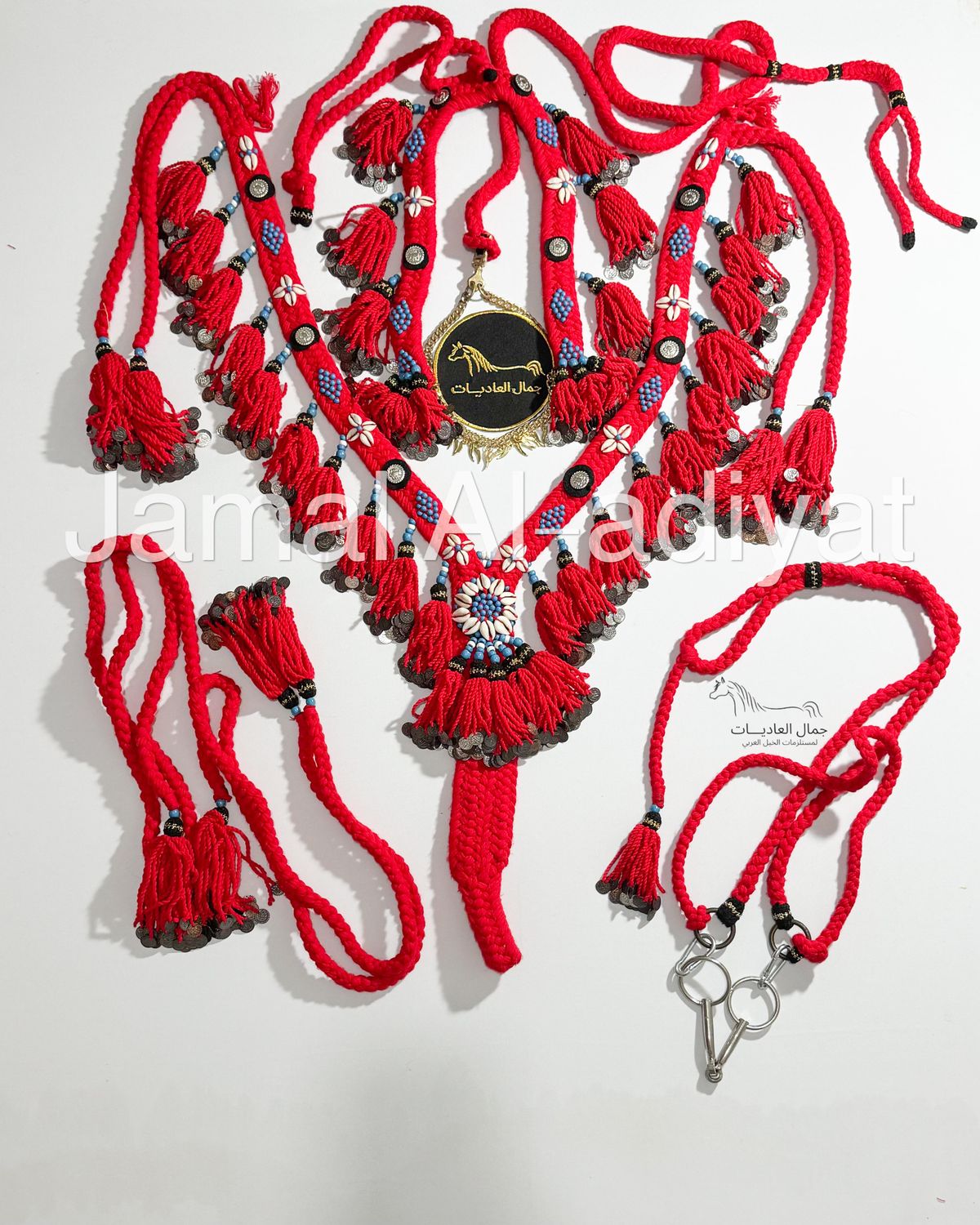 Royal Wool (With Ottoman lira) Set For Arabian Horse (Shaband)  . Red