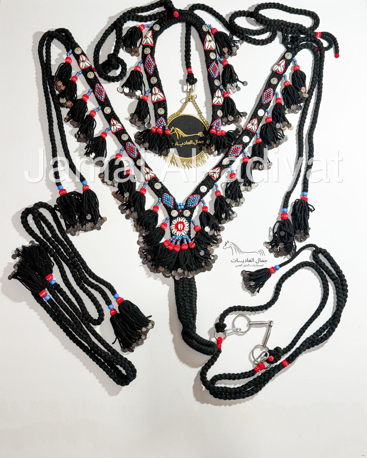 Royal Wool (With Ottoman lira) Set For Arabian Horse (Shaband) - Black
