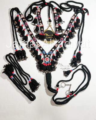 Royal Wool (With Ottoman lira) Set For Arabian Horse (Shaband) - Black