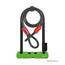 Abus, Ultra 410 + Cobra, U-Lock and cable, 12mm x 170mm x 230mm (12mm x 6.7'' x 9''), 10mm x 120cm (10mm x 4') cable, SH34