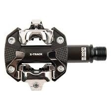 Look, X-Track, MTB Clipless Pedals, Aluminum body, Cr-Mo axle, 9/16'', Black