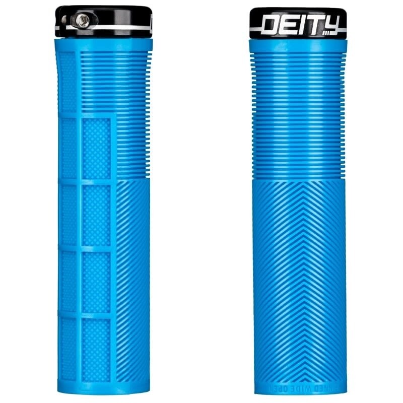 Deity, Knuckleduster, Grips, 132mm, Blue, Pair