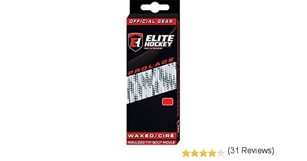 ELITE WHITE WAXED MOLDED TIP LACES 96" ADULT 5.5 - 7