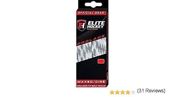 ELITE WHITE WAXED MOLDED TIP LACES 72" ( YOUTH 8 - JUNIOR 3 )