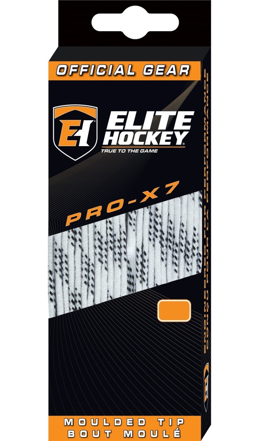 ELITE HOCKEY PRO-X7 NON-WAXED MOULDED TIP SKATE LACES (84")