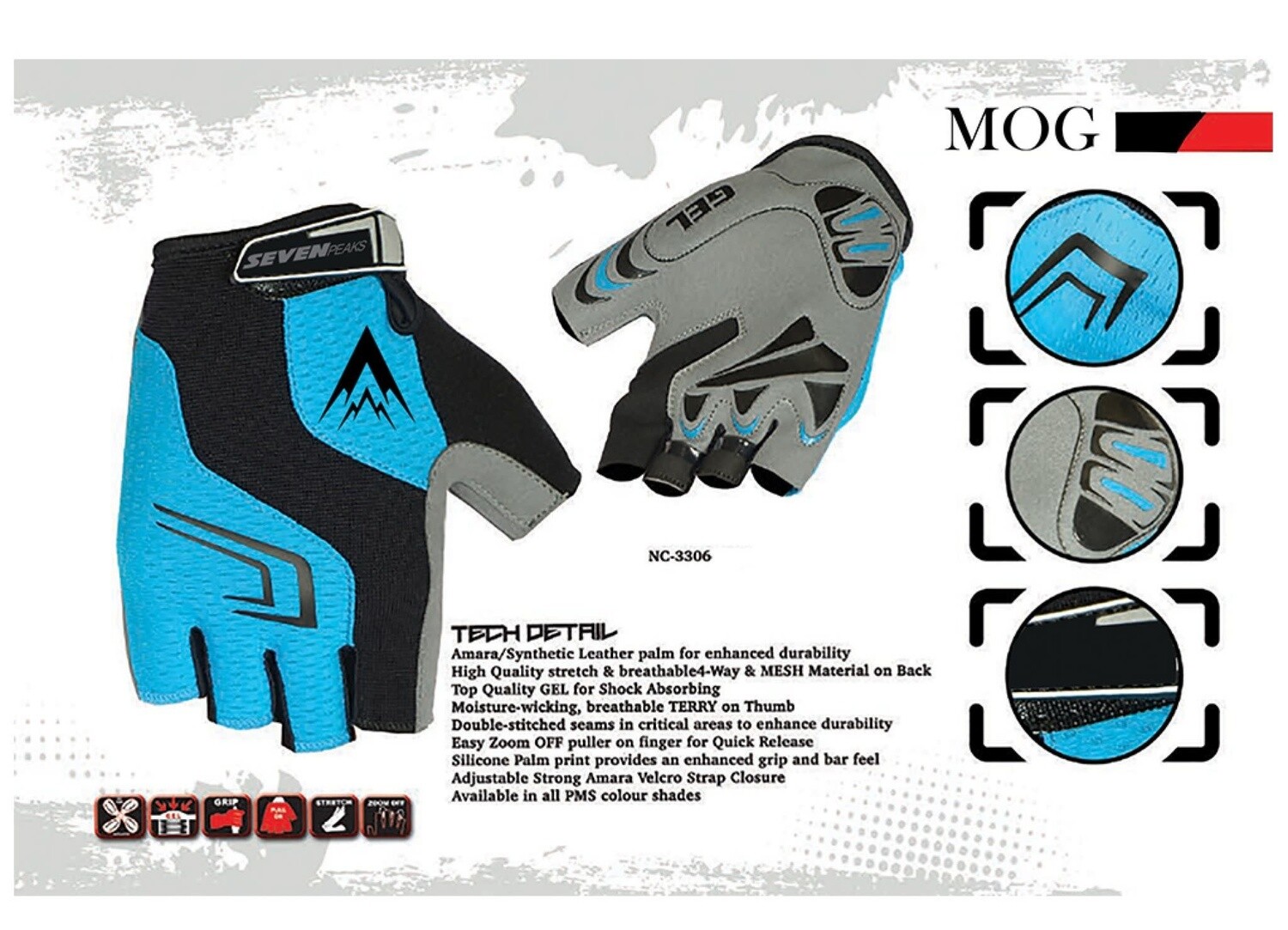SEVEN PEAKS - GLOVES - MOG - L