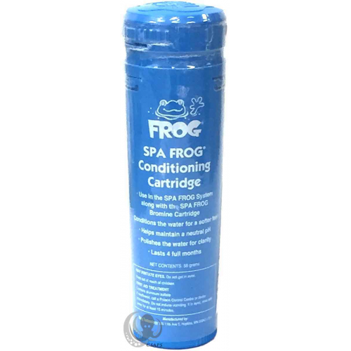 Spa Frog Conditioning Cartridge :Use in the spa frog system along with the spa frog bromine cartridge. -Conditions the water for a softer feel -Helps maintain a neutral pH -Polishes the water for clar Spa Frog Conditioning Cartridge :Use in the spa frog system along with the spa frog bromine cartridge. -Conditions the water for a softer feel -Helps maintain a neutral pH -Polishes the water for clar