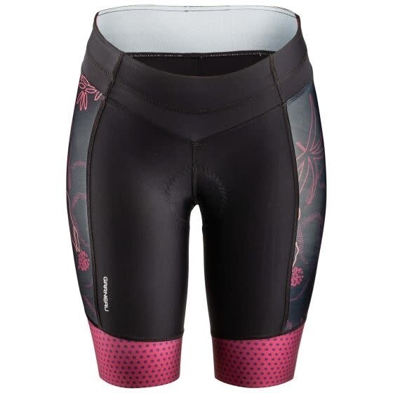 LOUIS GARNEAU WOMEN'S NEO POWER ART MOTION SHORTS BLACK/FLOWER S