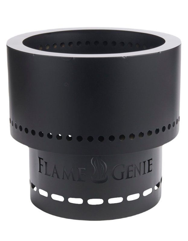 LUMBER JACK FLAME GENIE WOOD PELLET FIRE PIT 16" BLACK