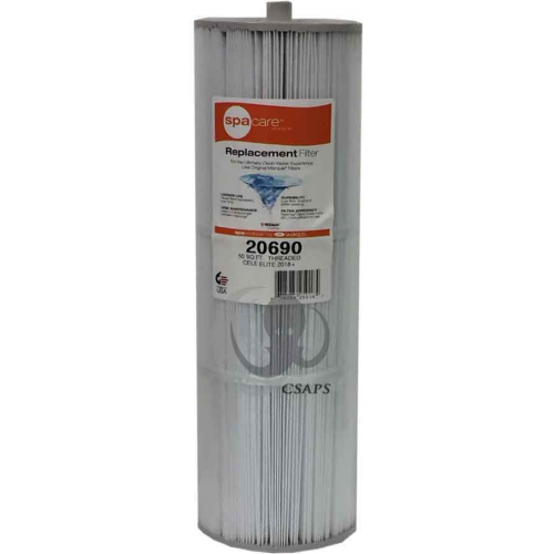 Marquis Filter (20690)Description: Cartridge Filter Diameter: 5-3/16 Marquis Filter (20690)Description: Cartridge Filter Diameter: 5-3/16" Length: 16" Top: Handle Bottom: 2" MPT 50 Sq. Ft For Celebrity Elite and V150 models Manufacturer: Marquis