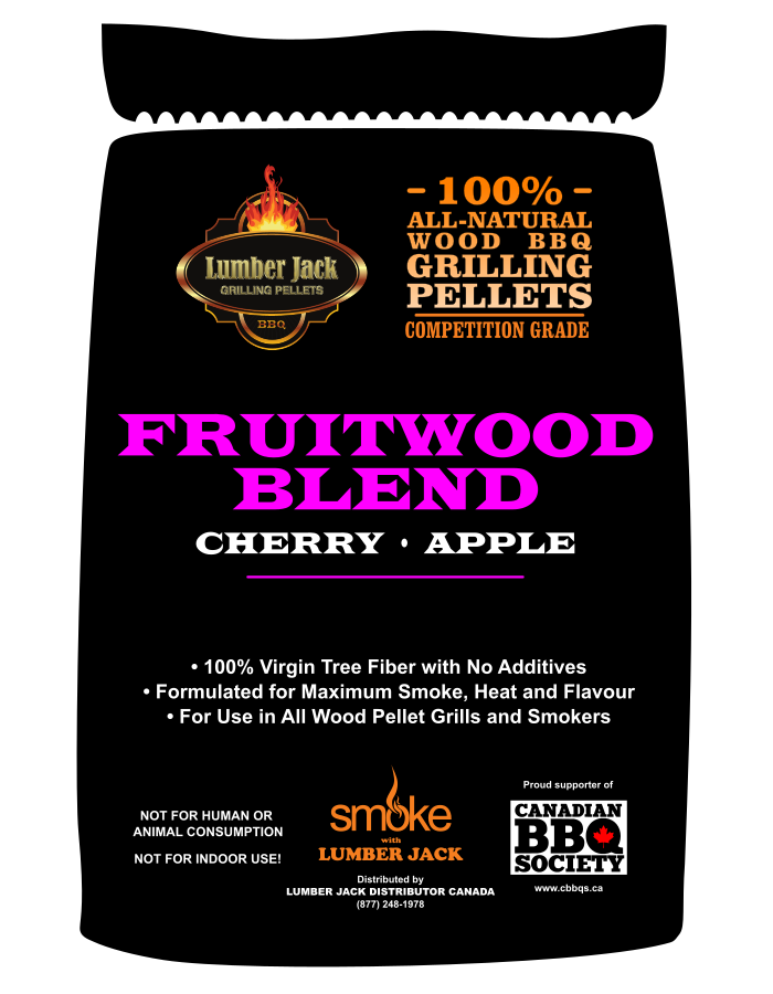 LUMBER JACK PELLETS 20 LB - FRUITWOOD BLEND LUMBER JACK PELLETS 20 LB - FRUITWOOD BLEND
