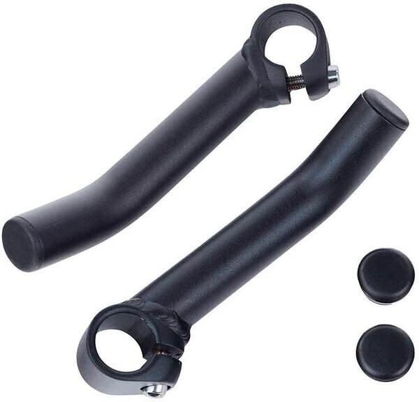 EVO, Alloy Bar Ends, Black, Pair