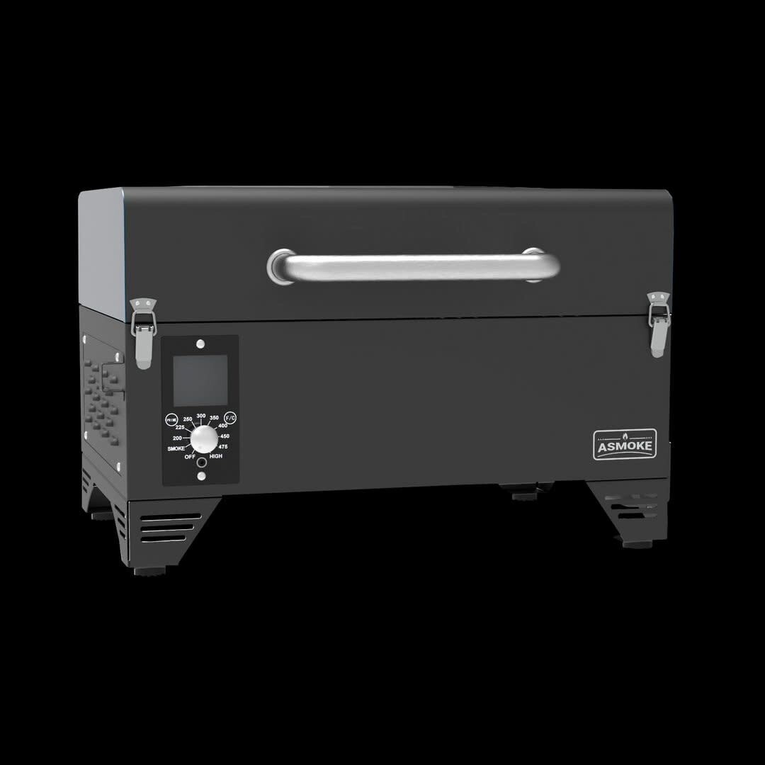 ASMOKE - AS300 PORTABLE PELLET GRILL ( BLACK )