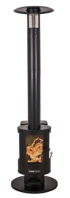EVEN EMBERS WOOD PELLET PATIO HEATER