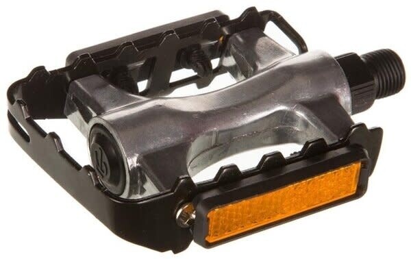 EVO, Swivel Alloy, Pedals, Body: Aluminum, Spindle: Steel, 9/16'', Silver, Pair