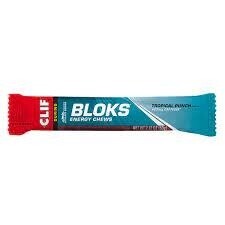 Clif, Bloks, Chews, Tropical punch, Caffeinated