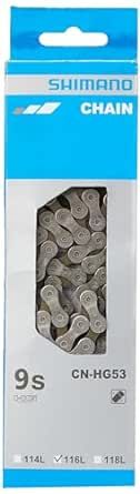 Shimano, CN-HG53, Chain, Speed: 9, 6.57mm, Links: 116, Silver