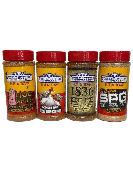 SUCKLEBUSTERS BBQ RUB GIFT BOX (4 LARGE SHAKERS)