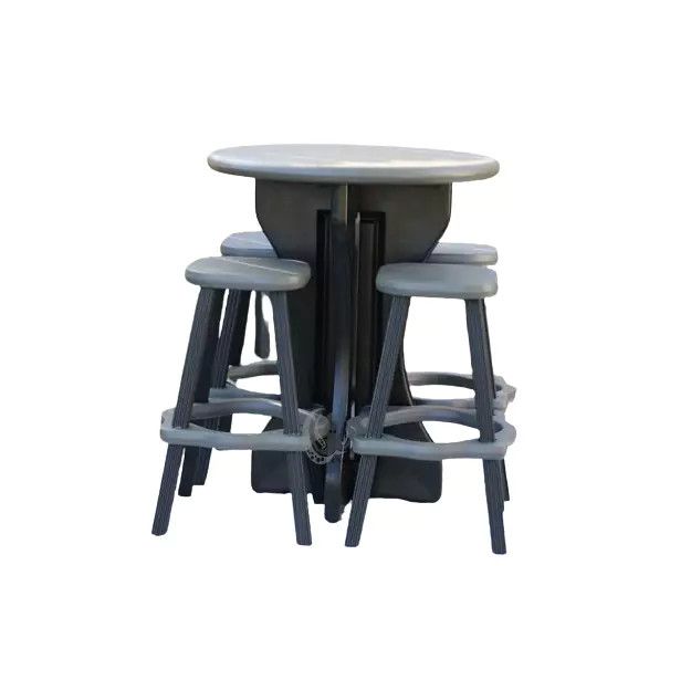 Leisure Accents Bistro set with 4 bar stools Leisure Accents Bistro set with 4 bar stools