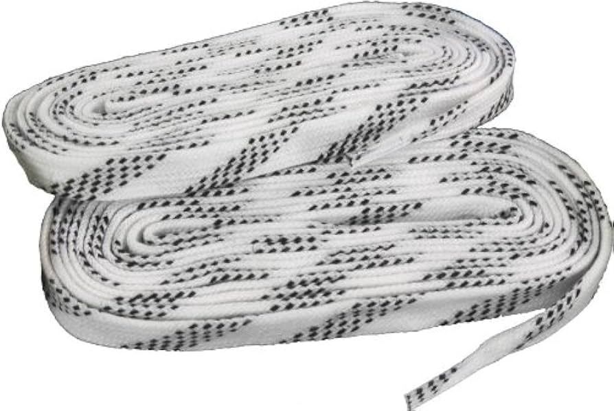ELITE WHITE WAXED MOLDED TIP LACES 96"