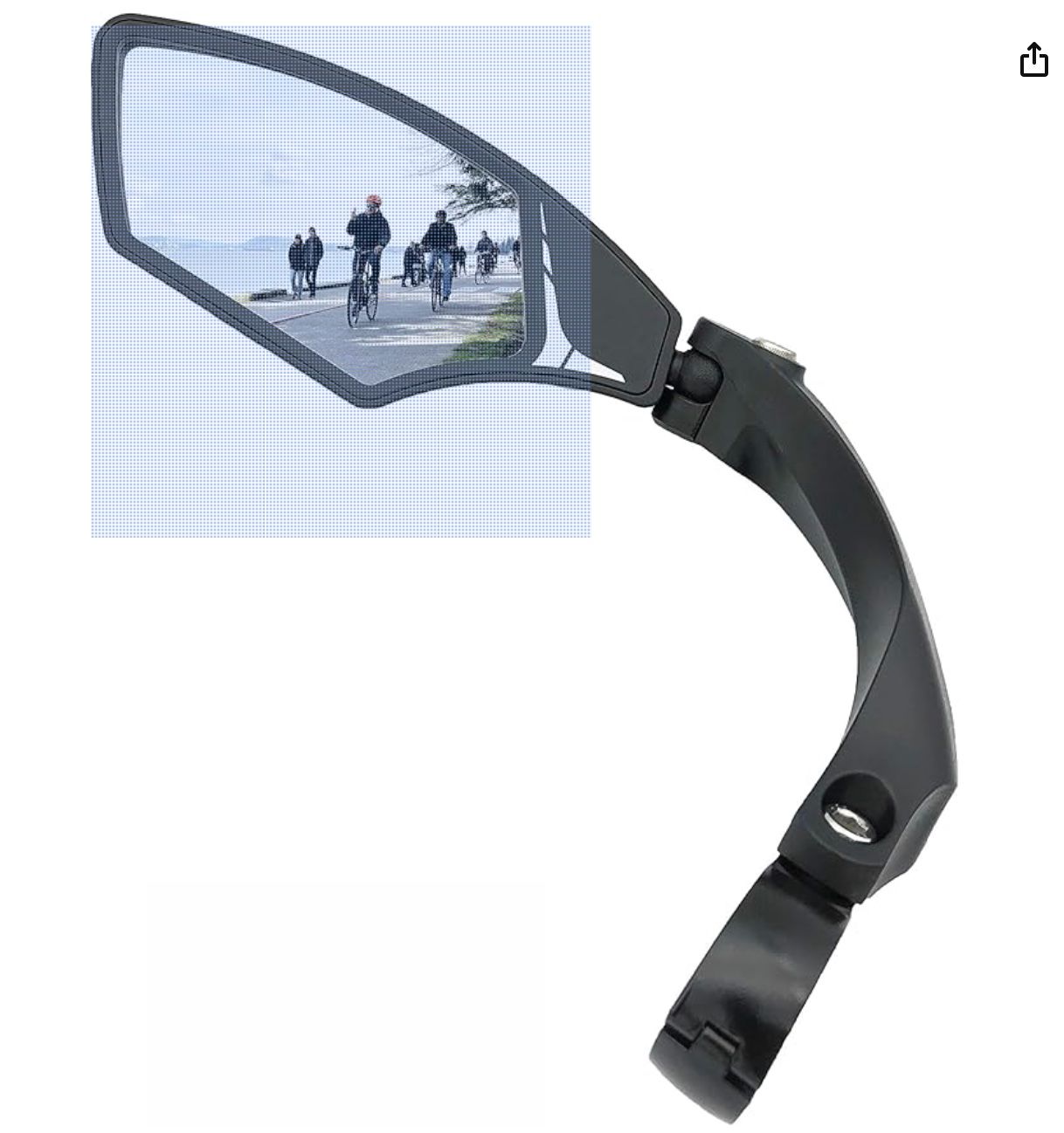 Handlebar Bike Mirror, HD,Blast-resistant, Glass Lens,