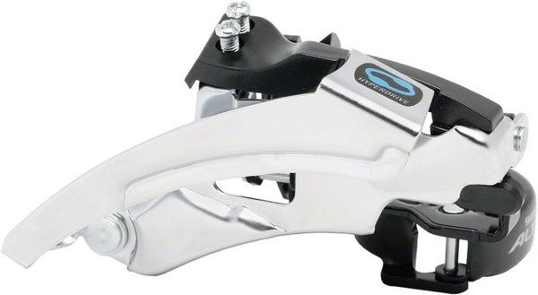 Shimano, Altus FD-M310, Front derailleur, 3x7/8sp., Top swing, Dual pull, Multi clamp, For 42/48T