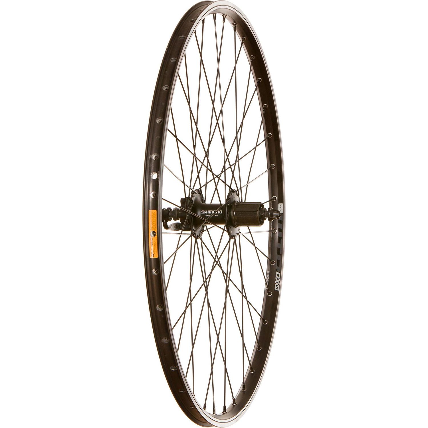 Wheel Shop, WTB DX18 / Shimano FH-M475, Wheel, Rear, 700C / 622, Holes: 36, QR, 135mm, Rim and Disc IS 6-bolt, Shimano HG