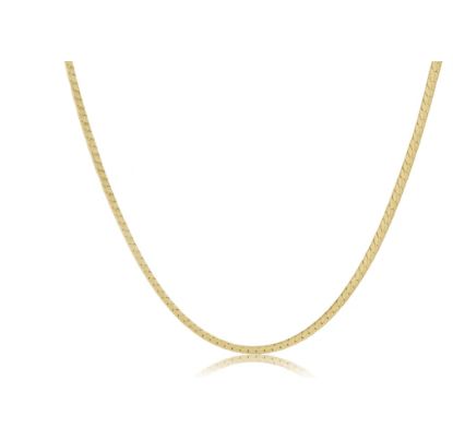 15&quot;Choker Herringbone Chain-Gold