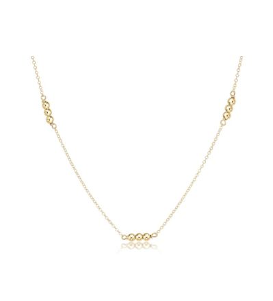 15&quot; Choker Joy Simplicity Chain-Gold 2mm