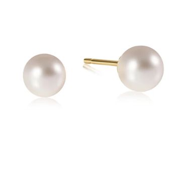 Classic 8mm Ball Stud-Pearl