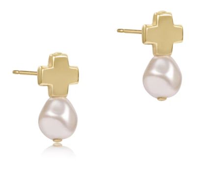 Signature Cross  Gold Stud