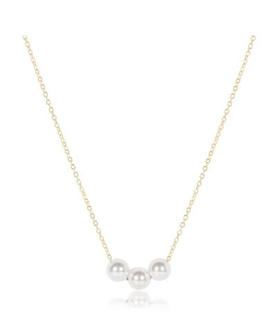 16&quot; Necklace Gold, Style: Joy Pearl