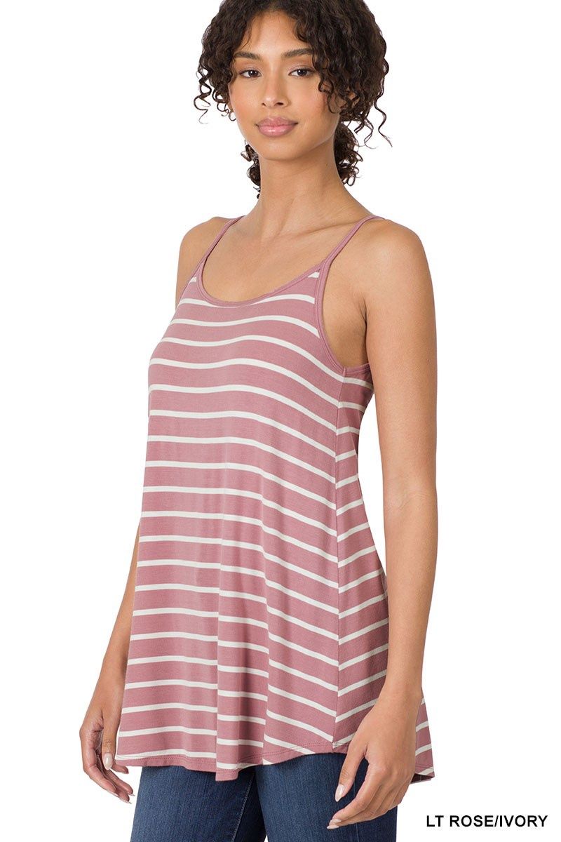 Paige Cami, Color: Lt Rose/Ivory, Size: Small
