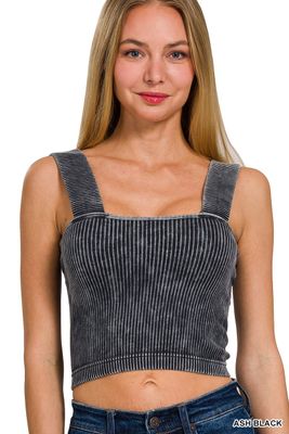 Washed Square Neck Tank