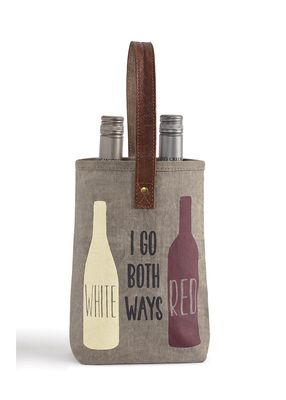 I Go Both Ways Wine Bag