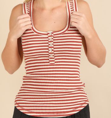 Brick Striped Tank