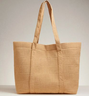 Grid Pattern Tote