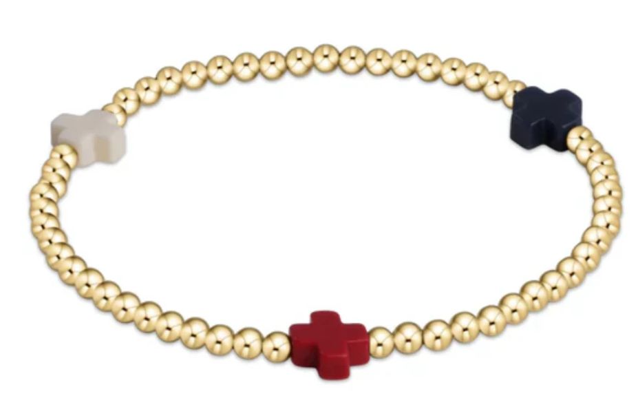 Signature Cross Gold Pattern 3mm Firecracker