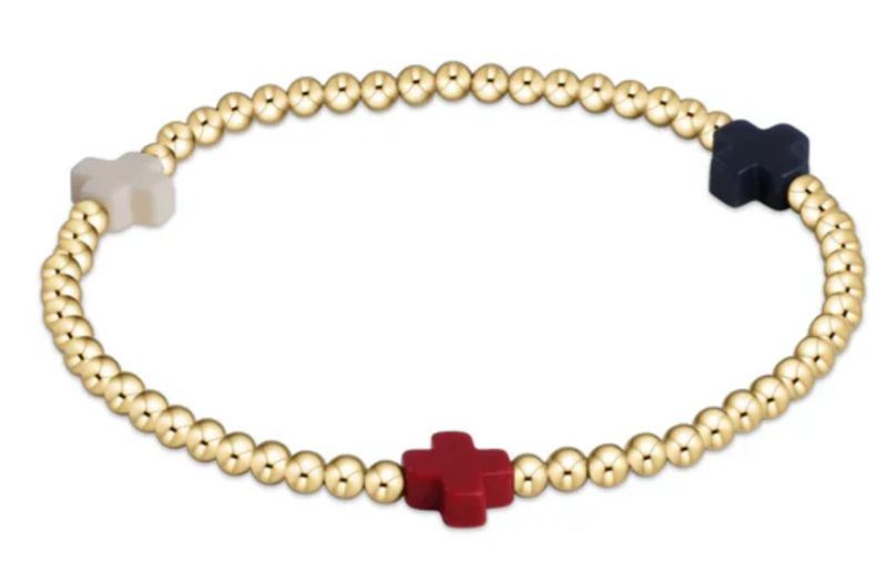 Signature Cross Gold Pattern 3mm Firecracker