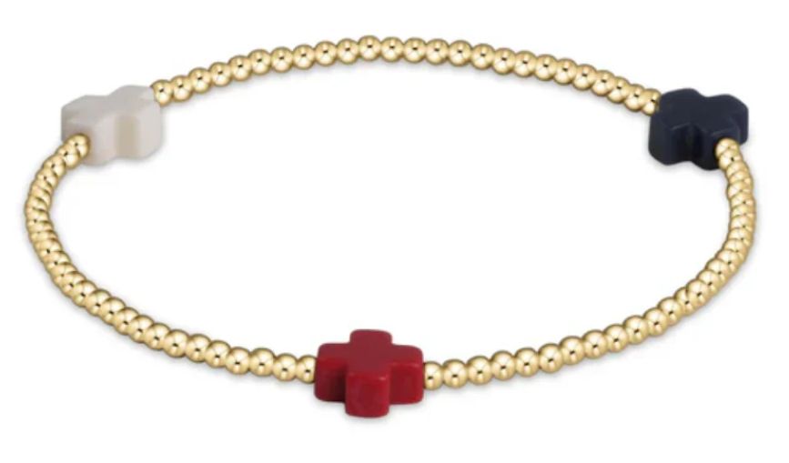 Signature Cross Gold Pattern 2mm Firecracker