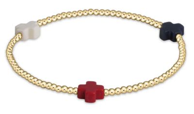 Signature Cross Gold Pattern 2mm Firecracker
