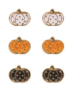 Triple Pumpkin Stud