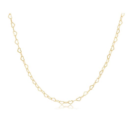 15&quot; Choker Love Chain-Gold