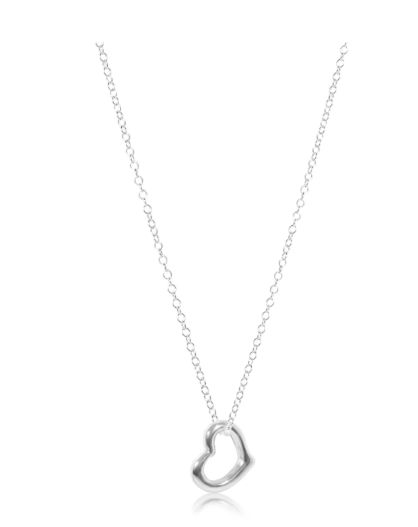16&quot; Necklace Sterling- Love Charm