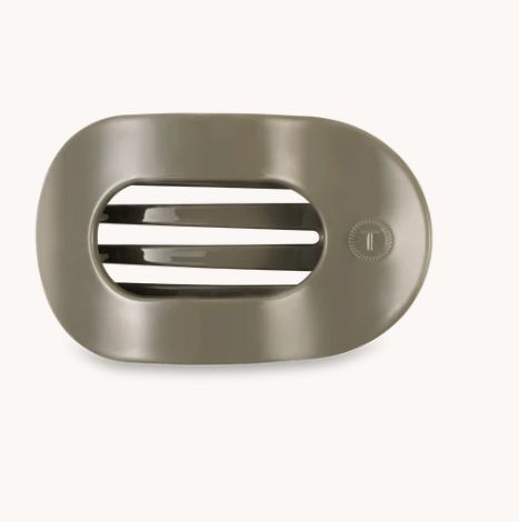 Flat Round Teletie Clip/ Small / Sage It Ain&#39;t So
